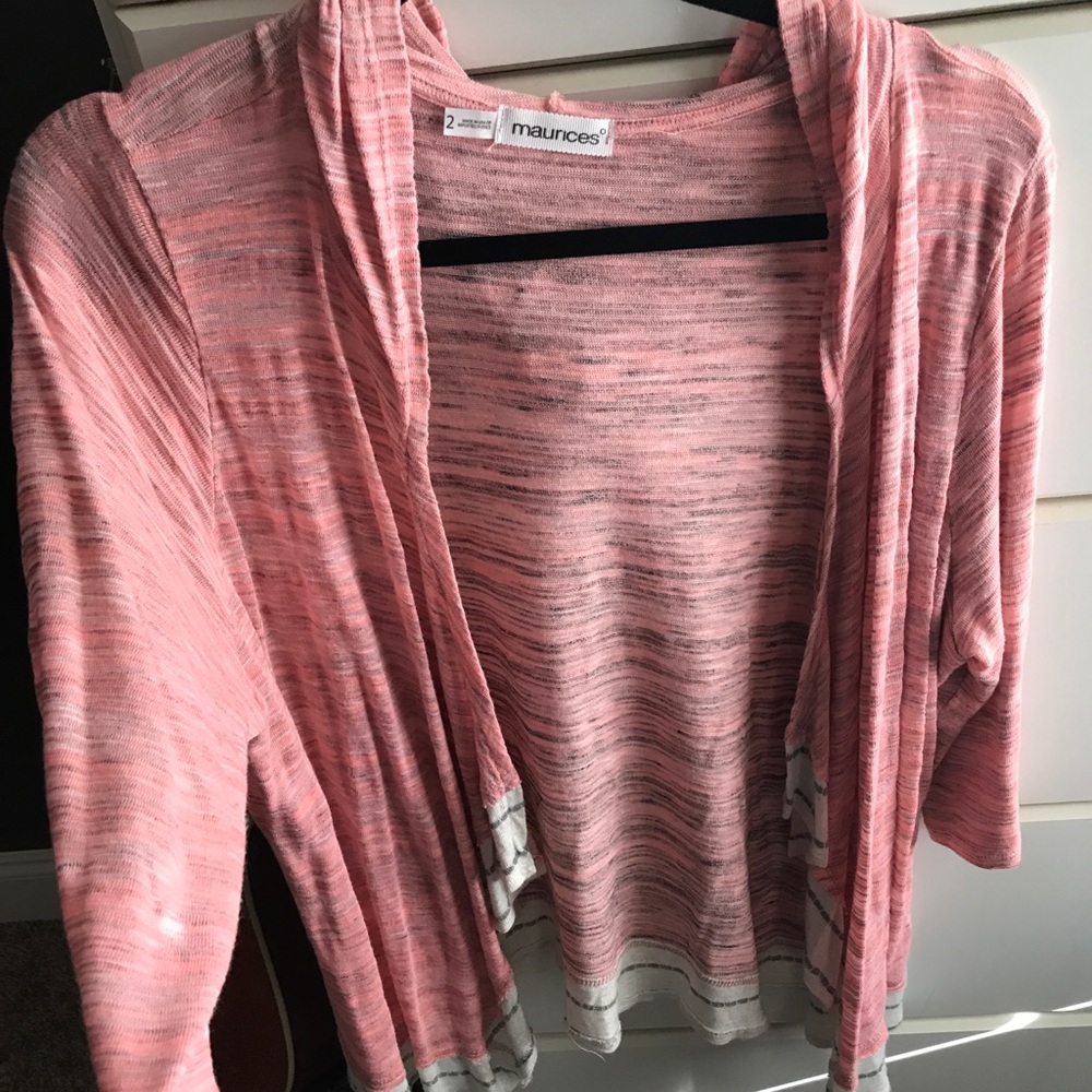 Pink cardigan